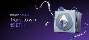 Kraken Celebrates 15 Years with ETH Giveaway to Active Traders