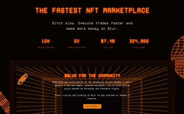 Blur, the once‑largest Ethereum NFT marketplace, is shutting down its site on November 12th after a dramatic fall in trading volume